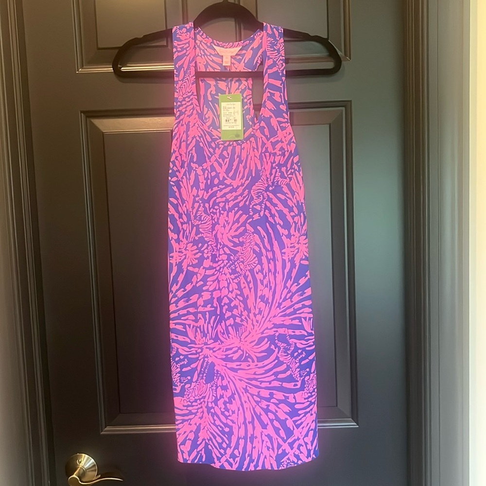 NWT Lilly Pulitzer Rollin in the Grass Betty Dress Sleeveless Silk Zebra XS